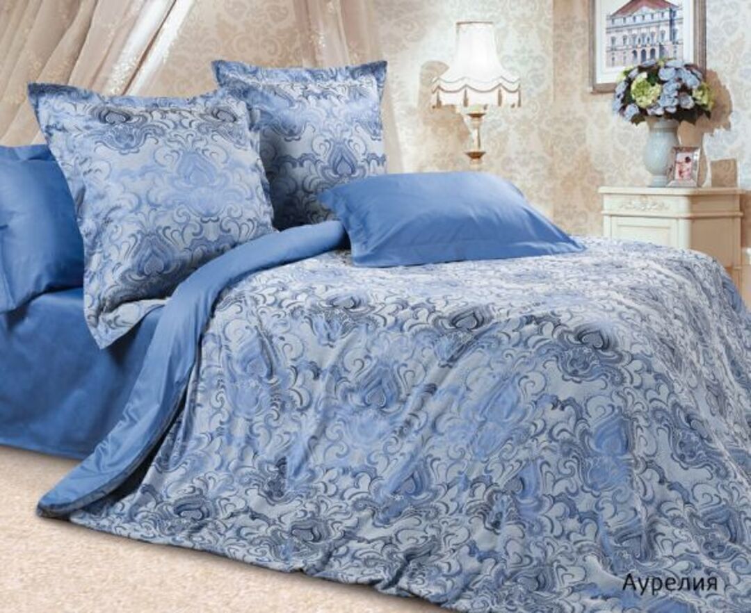 КПБ евро сатин-жаккард Эстетика <Аурелия Скидка Акция7>