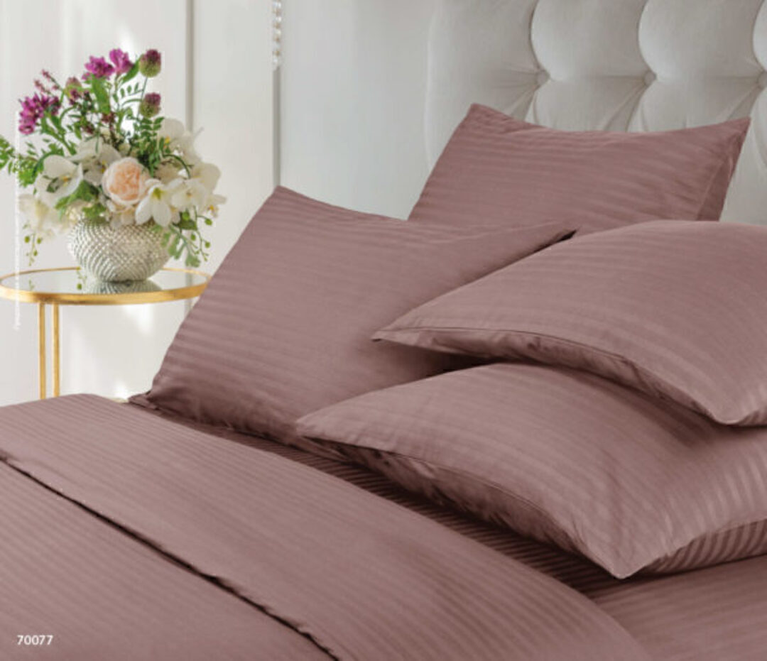 КПБ  страйп-сатин (нав 50*70) Verossa Stripe <70077 Ash Скидка>