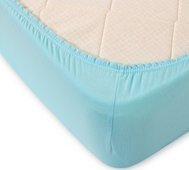 Простыня трикотажная на резинке 140гр борт 20 Текс-Дизайн Скидка<160*200, бирюзовый 2 спальный>