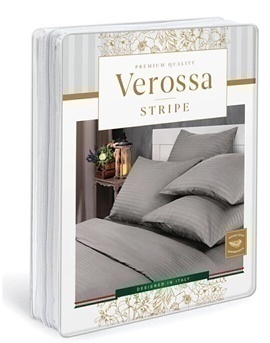 КПБ  страйп-сатин (нав 50*70) Verossa Stripe <70032 Grey>