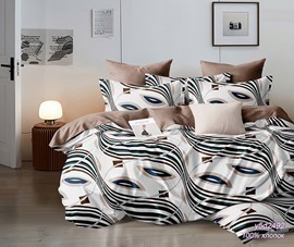 КПБ семейный поплин Оливковая коллекция Реноме 