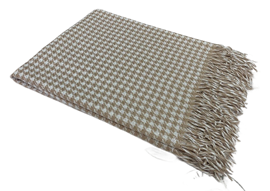 Плед Марокко с бахромой Влади, белый-бежевый, Chanel<9050206 Chanel, 140*200, белый-бежевый, 1.5 спальные>