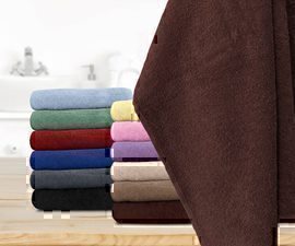 Полотенце махровое 380гр Бояртекс (N), шоколад<50*90, шоколад, среднее>