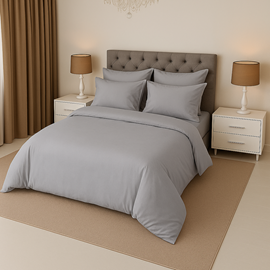 КПБ сатин однотонный Темно-синяя коллекция Реноме 