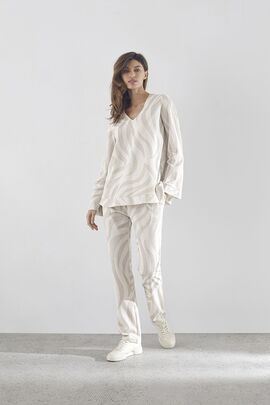 Комплект женский 30509-1+30514-1 Лаете/Laete<XS(42), серебрянный орнамент скидка 60%> (арт.30509-1+30514-1)
