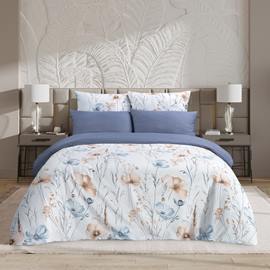 КПБ евро сатин с простыней на резинке (180*200*20) Гармоника <Берта>