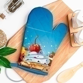 Рукавичка стеганая 26*18 хлопок Бояртекс (Интер) М<Кондитерская лавка>