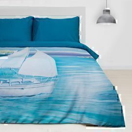 КПБ 2сп мако-сатин с увеличенной простыней Этель <Тихая гавань>