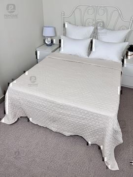 Покрывало хлопковое 46..348 7Я, 4610348, бежевый